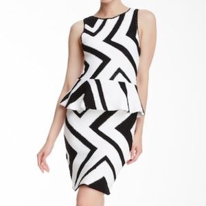 Alice & Olivia Crochet Peplum Dress